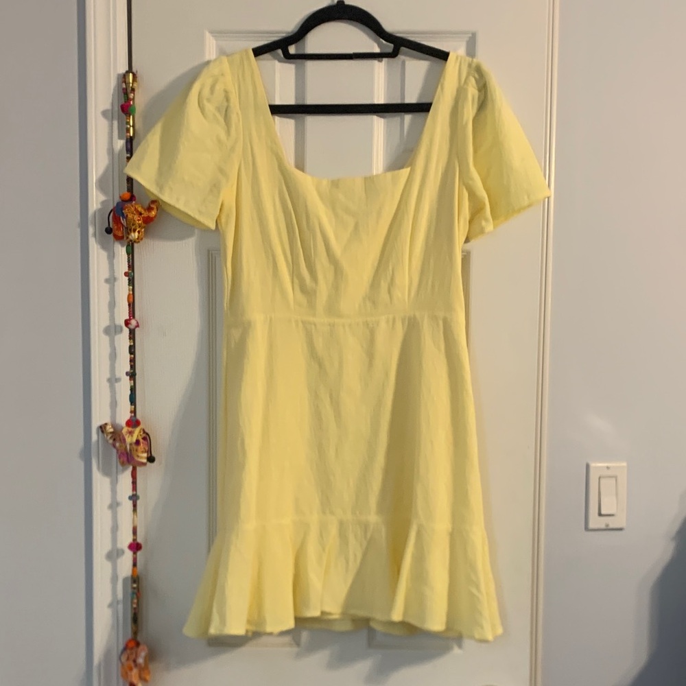 Altar'd State Yellow Mini Dress